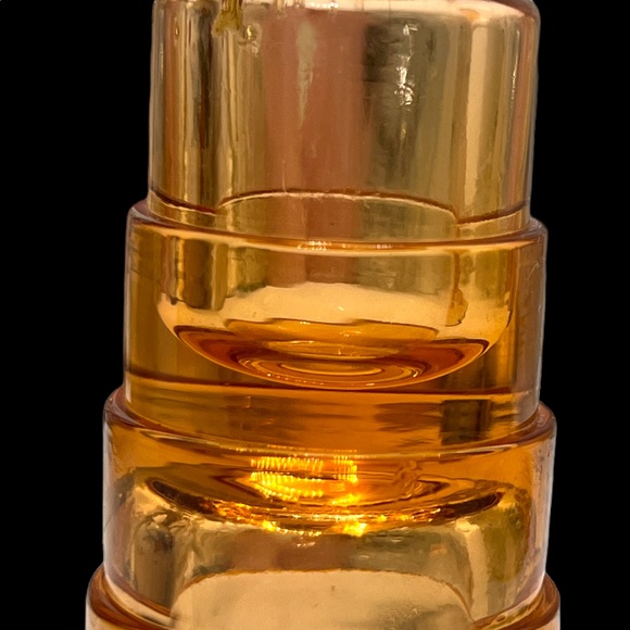 Accents Vintage Art Deco Orange Pillar Candle Holders Poshmark